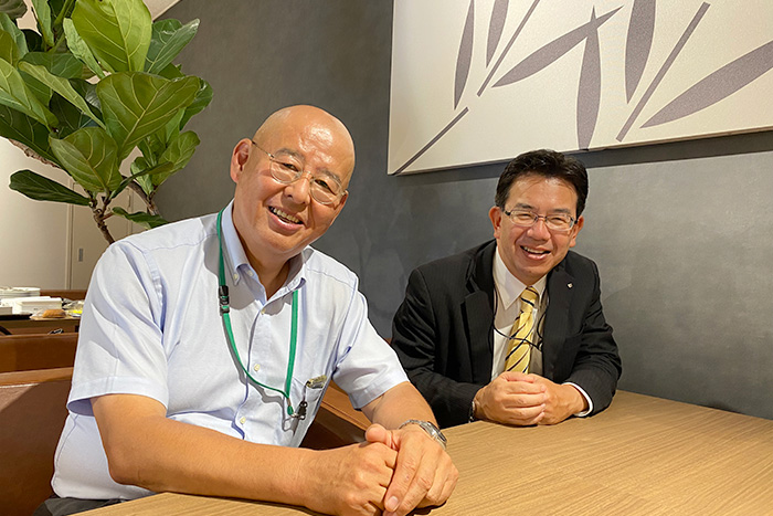 モロゾフ株式会社 代表取締役副社長 山岡 祥記 氏、株式会社鎌倉ニュージャーマン 代表取締役社長 野村 謙 氏