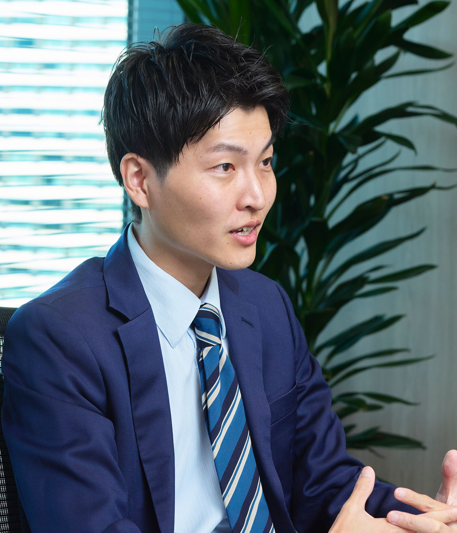 関一樹　インタビュー風景