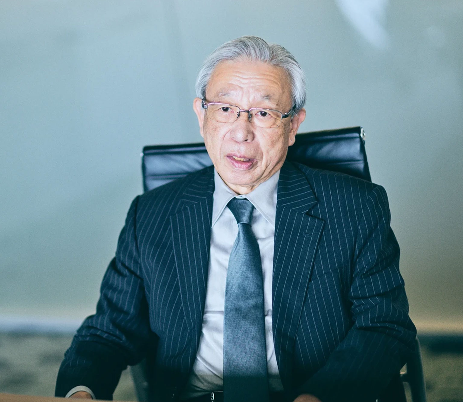 鈴木のインタビュー風景