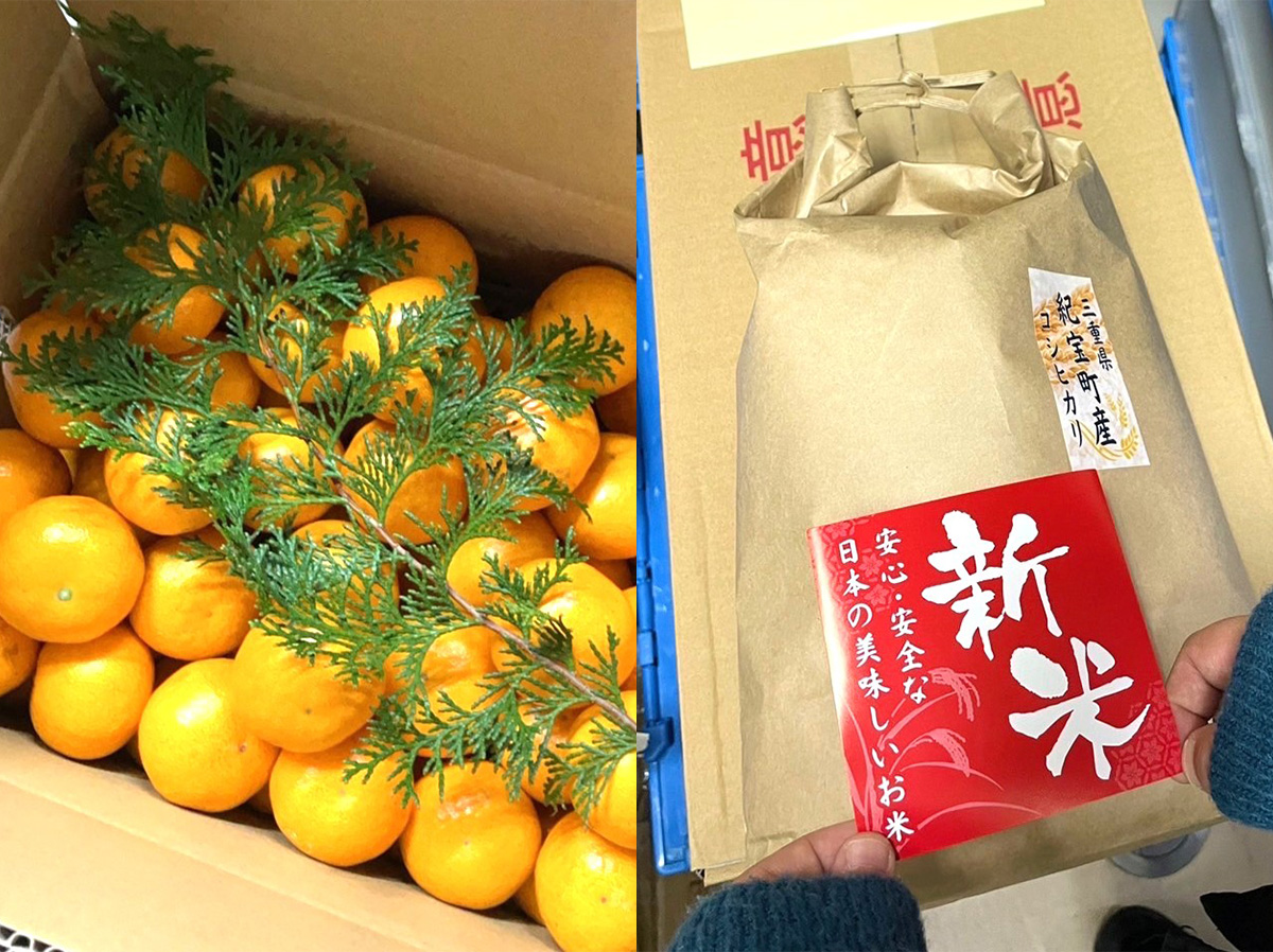 グループ会社同士で贈りあった品物の一例