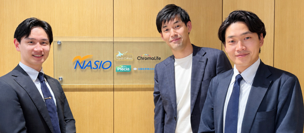 株式会社ナシオ 代表取締役社長 平元彦 氏、ストライク 松田拓馬・鈴木温大